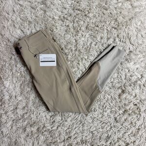 New Women’s Size 22R Tan Samshield Chloe Kneee Patch Horseback Riding Breeches